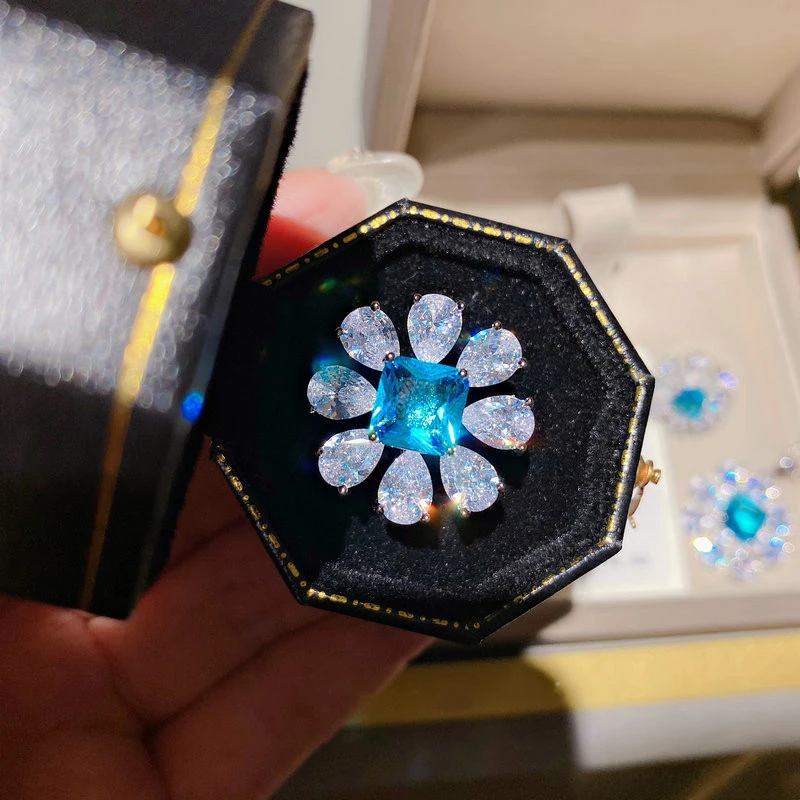 Женские серебряные кольца Маргаритка 2021 пробы ожерелье + серьги кольцо с