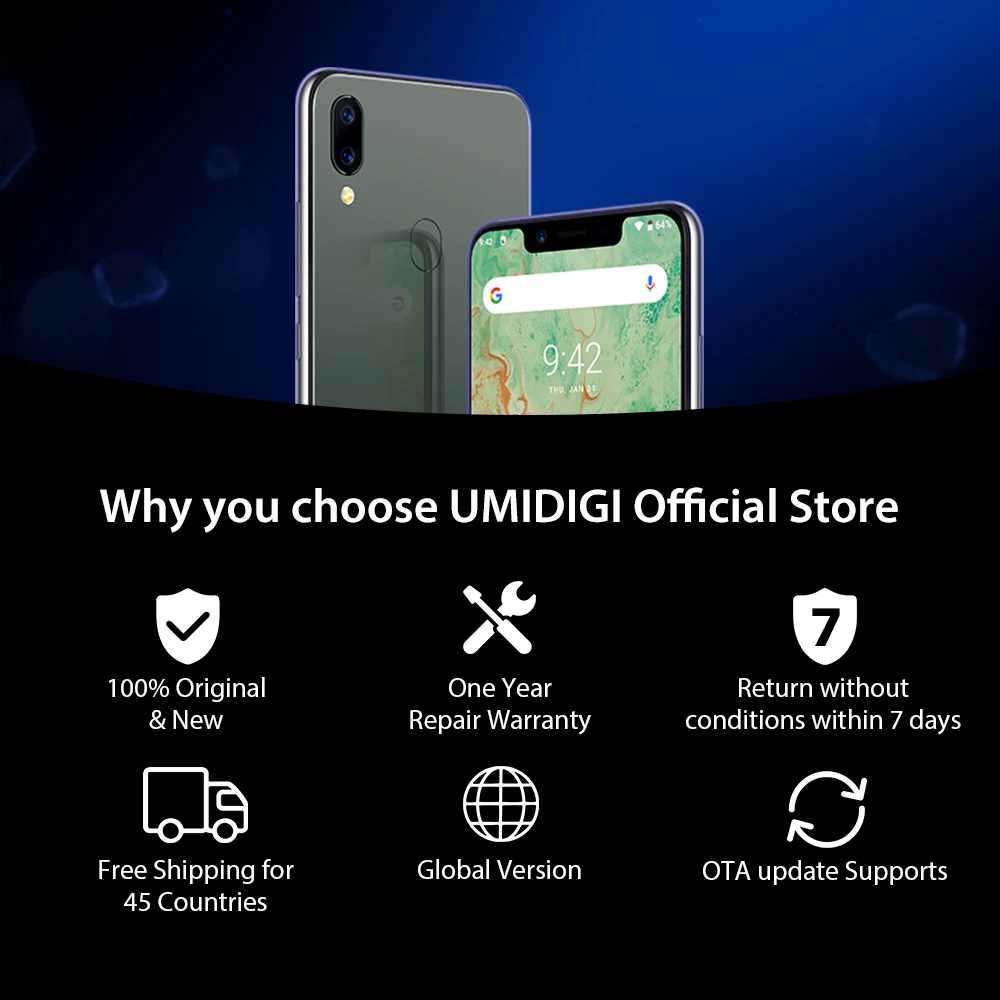 Смартфон глобальная версия UMIDIGI A3X Android 10 4G телефон 5 7 дюйма 3 ГБ 16 двойная тыловая