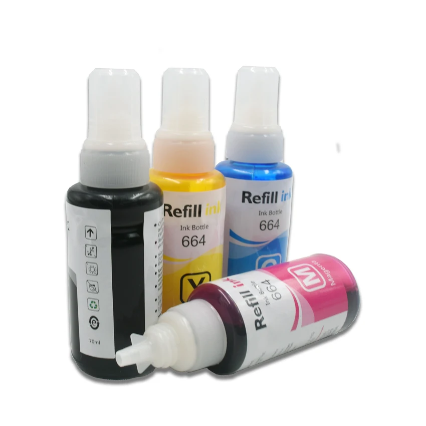 Чернила для принтера epson Ecotank 664/ET-2650/ET-4500 L396/L3050/L3060/L3070 70 мл ET-14000 T664 T6641 - T6644 |
