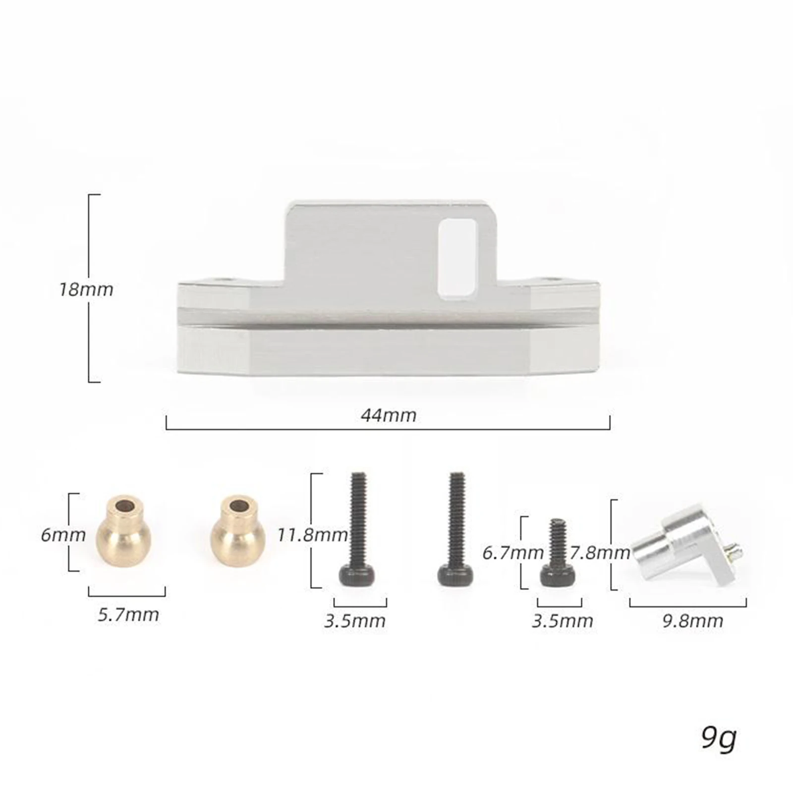 

CNC Aluminum Alloy Steering Metal Plate for WPL D12 1/10 RC Crawler Upgrades