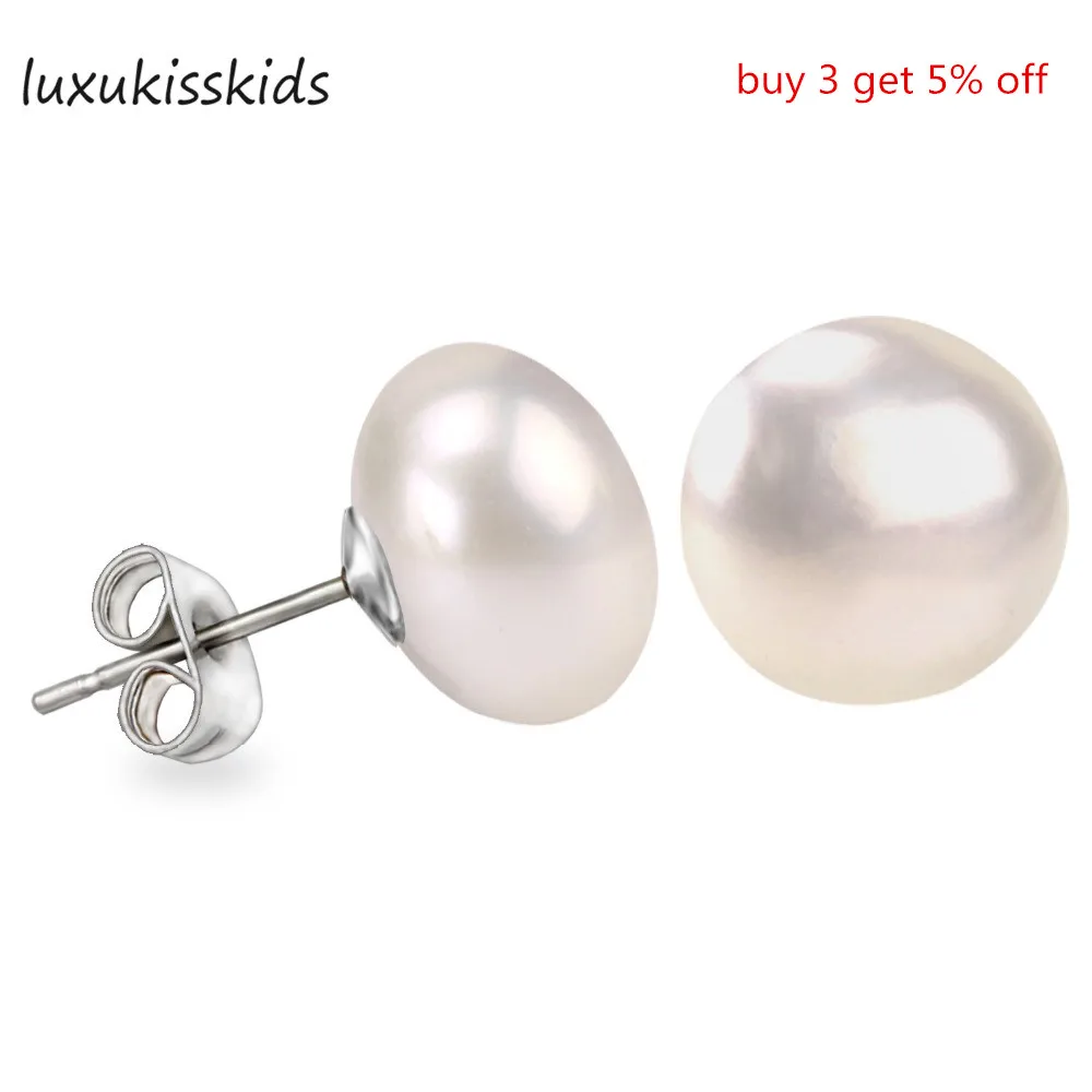 LUXUKISSKIDS 6 мм Серьги с искусственным жемчугом модные ювелирные изделия для женщин