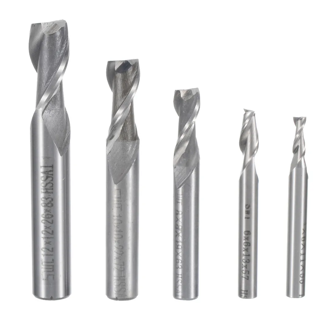 1pc 2 Flute 4/6/8/10/12mm Mill CNC Bits Tool Straight Shank End Cutter Suit Milling Machine Data Processing Center | Инструменты