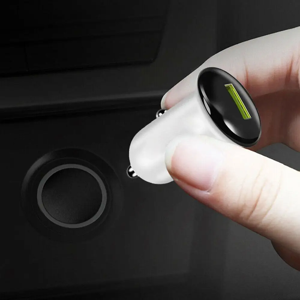 Мини 18 Вт Быстрое Зарядное устройство USB прикуриватель адаптер зарядка 3,0 Автомобильное зарядное устройство автоматическая зарядка для мобильных телефонов Xiaomi One plus 5T