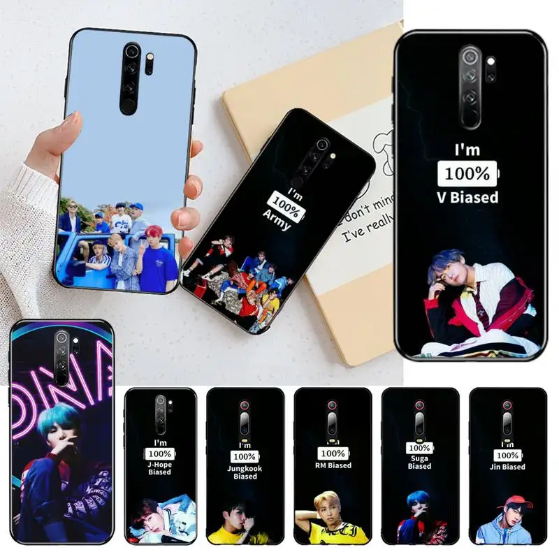 Rap RM JIMIN JIN SUGA J HOPE V JUNG KOOK DIY чехол для телефона Redmi Note 9 8T 8A 7 6 6A Go Pro Max K20|Бамперы| |