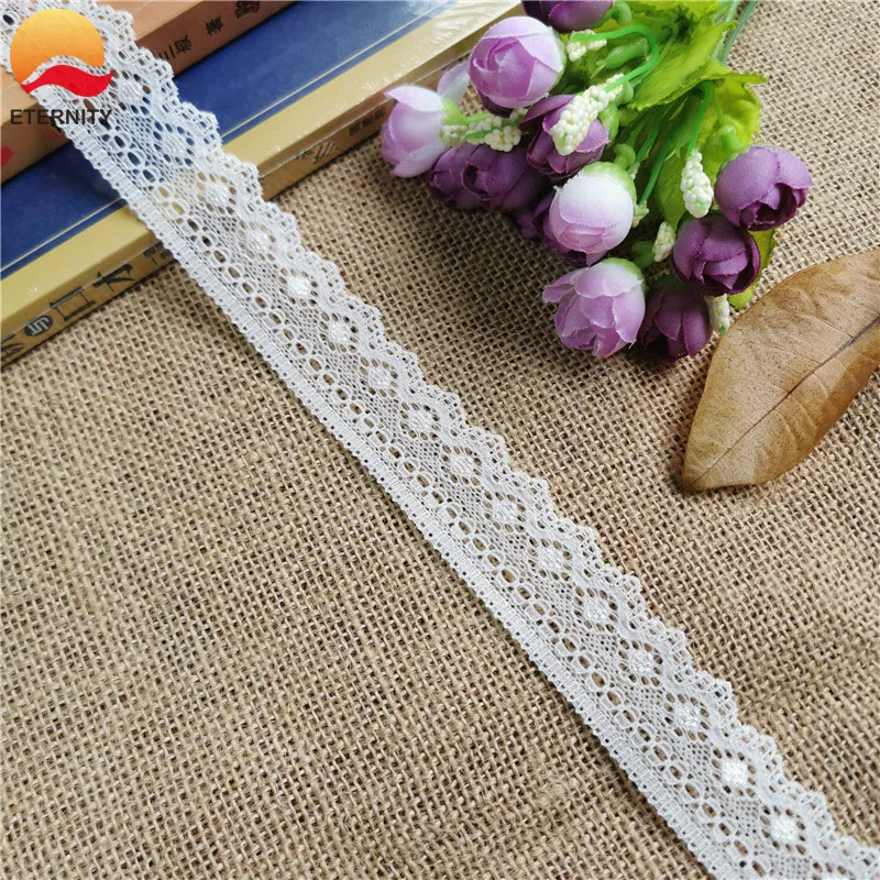 

S1096 3cm White Elastic Lint Cintas Decorativas Costuras Accesorios Lace Fabric Diy Sewing Collar And Underwear Material