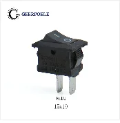 5 шт./лот 21*15 мм KCD SPST 3PIN оснастка вкл. Выкл. Переключатель положения оснастка лодка кулисный переключатель 6А/250 в высокое качество Медные ножки