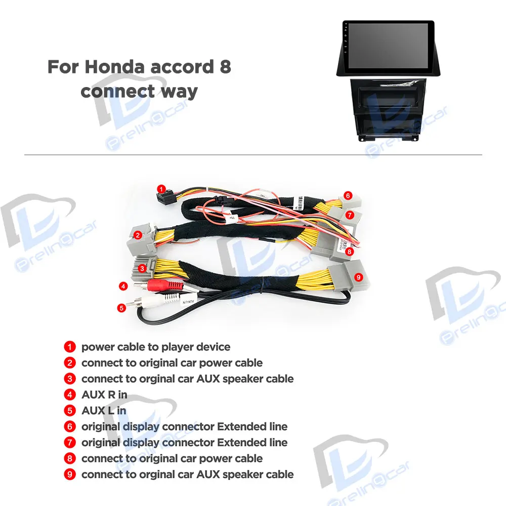 4G Lte Android 9,0 Автомобильный мультимедийный навигатор gps dvd-плеер для Honda Accord 8 2008-2013 лет ips экран Радио стерео