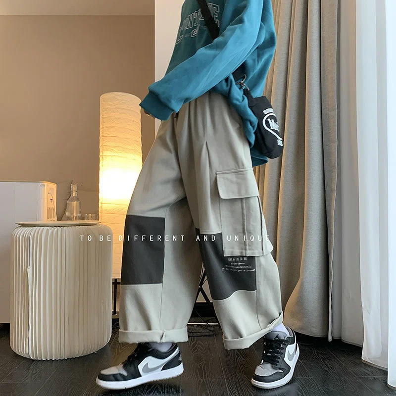 

Повседневные женские брюки Neploha, комбинированные цветные брюки-карго, женские модные брюки большого размера с широкими штанинами, Повседне...