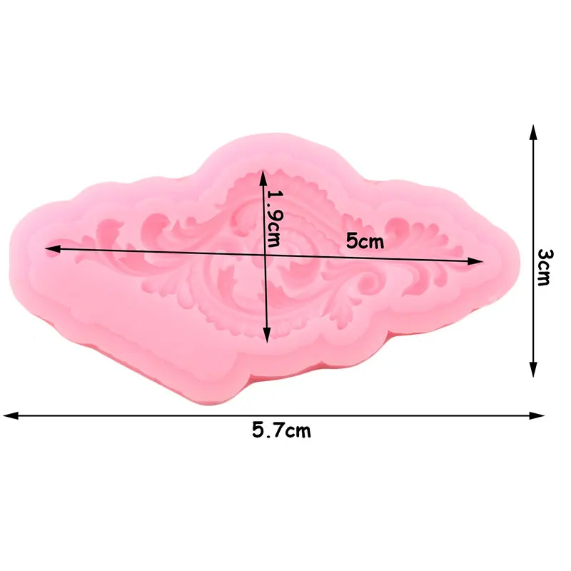 Силиконовая форма сделай сам с рельефной каймой листья кекс Топпер конфеты глина
