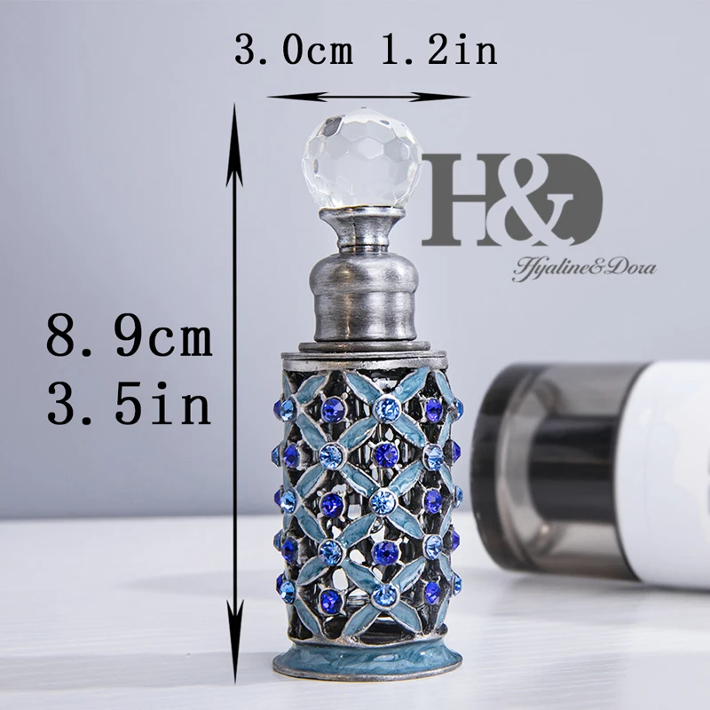 H&D, 15 стилей, пустые многоразовые флаконы для духов, Ретро стиль, матовое стекло, тонкий ароматизированный ароматизатор, контейнер для эфирных масел, Декор, подарок для девушек
