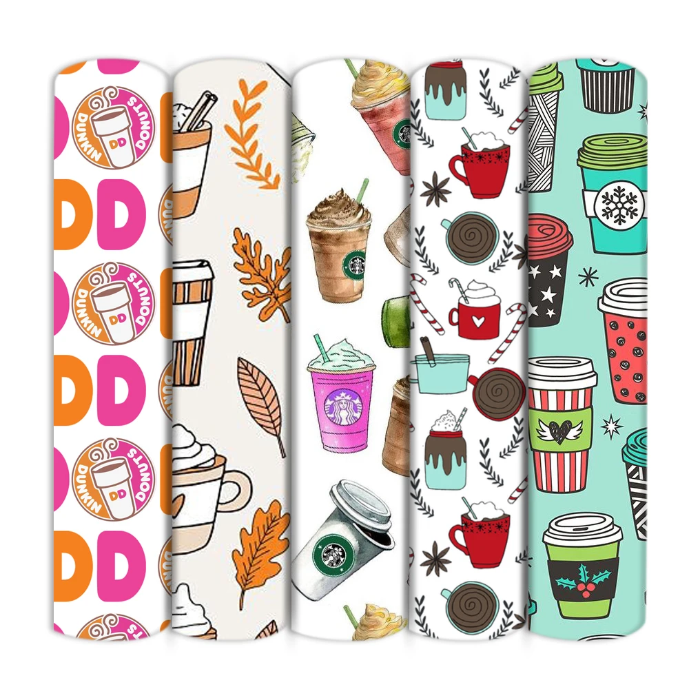 Кофейные зерна чашка питьевой Полиэстер хлопчатобумажная ткань пэчворк для