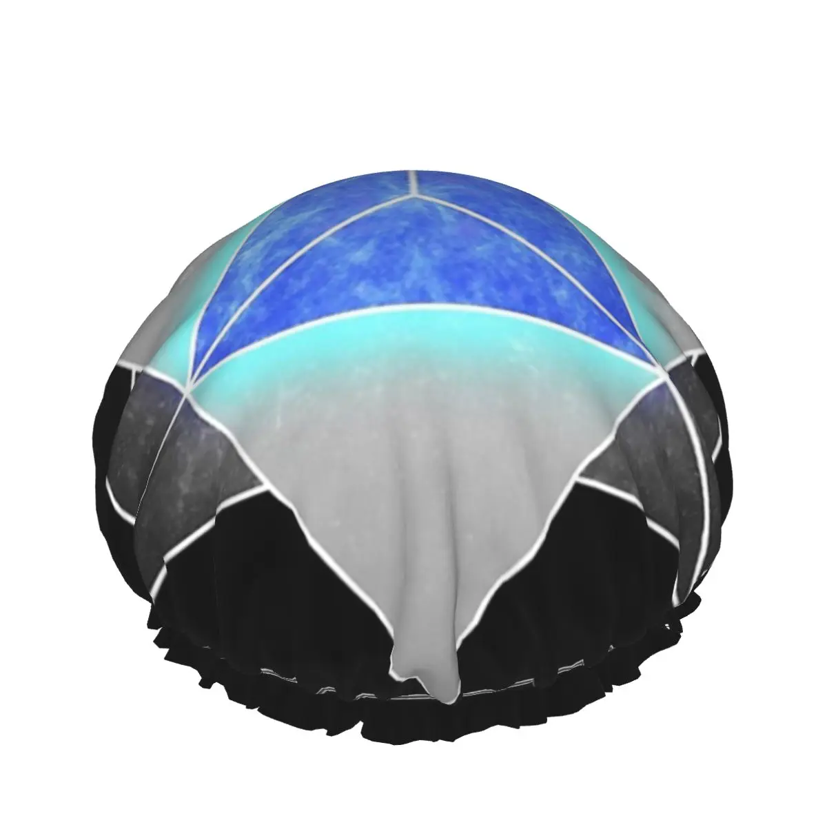 

BLUx Geometry Cubes Double waterproof shower caps Customized shower caps hair care drying accessories for women