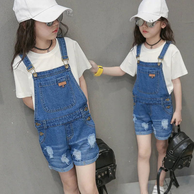 Комбинезон детский джинсовый BC687 для девочек хлопок От 2 до 13 лет размер: 3 m/6м/9