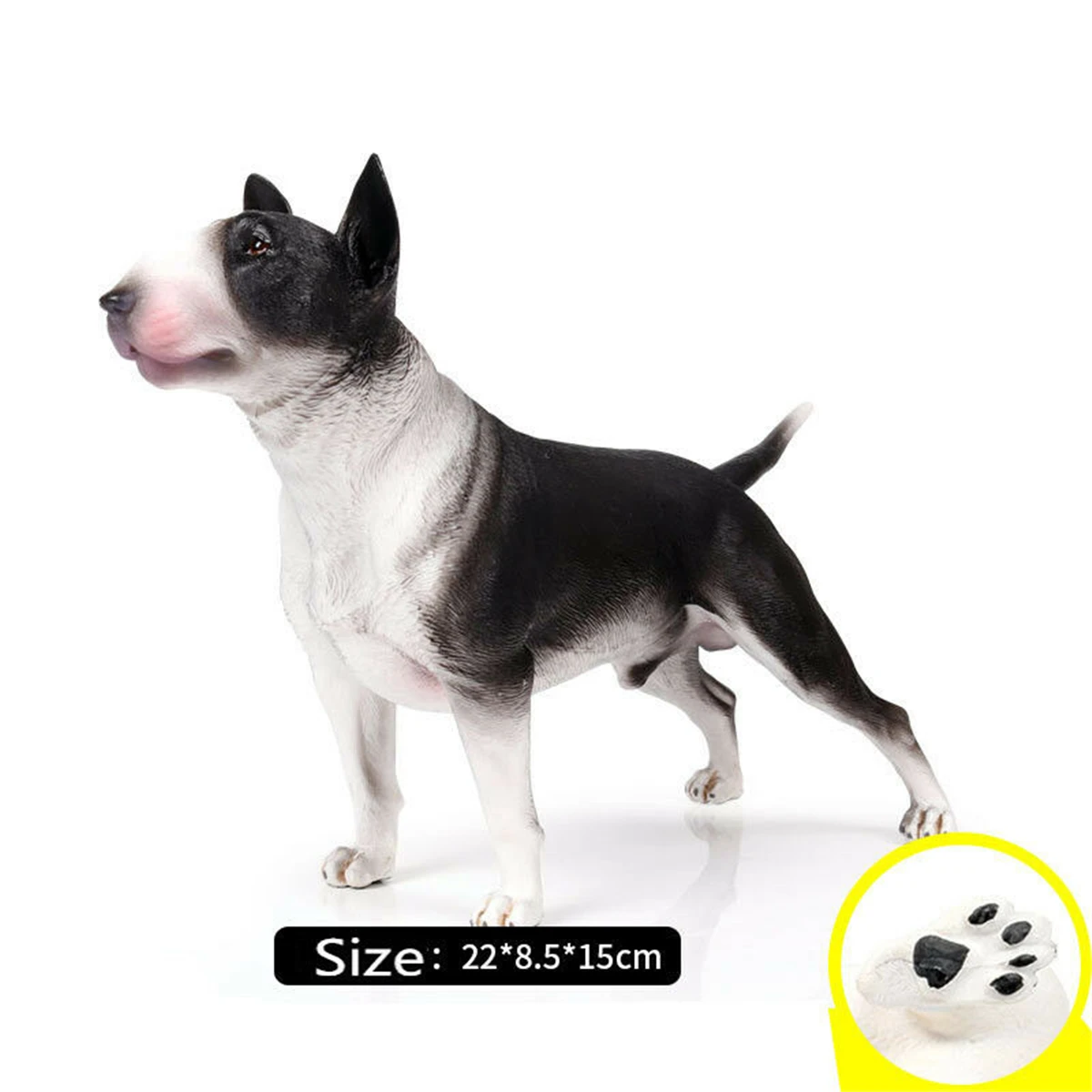 Боец бультерьер собака фигурка животного модель коллектора игрушек Декор