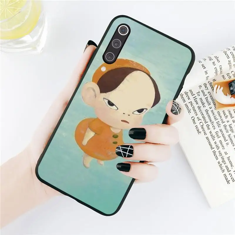 

Yoshitomo Nara art design pattern Phone Case For Xiaomi Redmi note 7 8 9 t k30 max3 9 s 10 pro lite Luxury brand shell