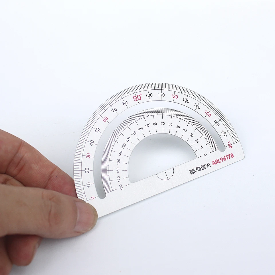 Новинка Алюминиевая линейка 4 шт./компл. транспортир из алюминия для студентов