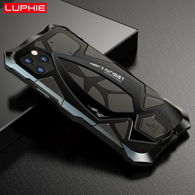 Чехол для iPhone 11 Pro XS Max XR металлический армированный чехол LUPHIE Rosdster крутой