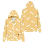 Толстовка Hololive Vtuber Inugami Korone с капюшоном на молнии с 3D принтом толстовка с капюшоном для мужчин и женщин Повседневная куртка пальто