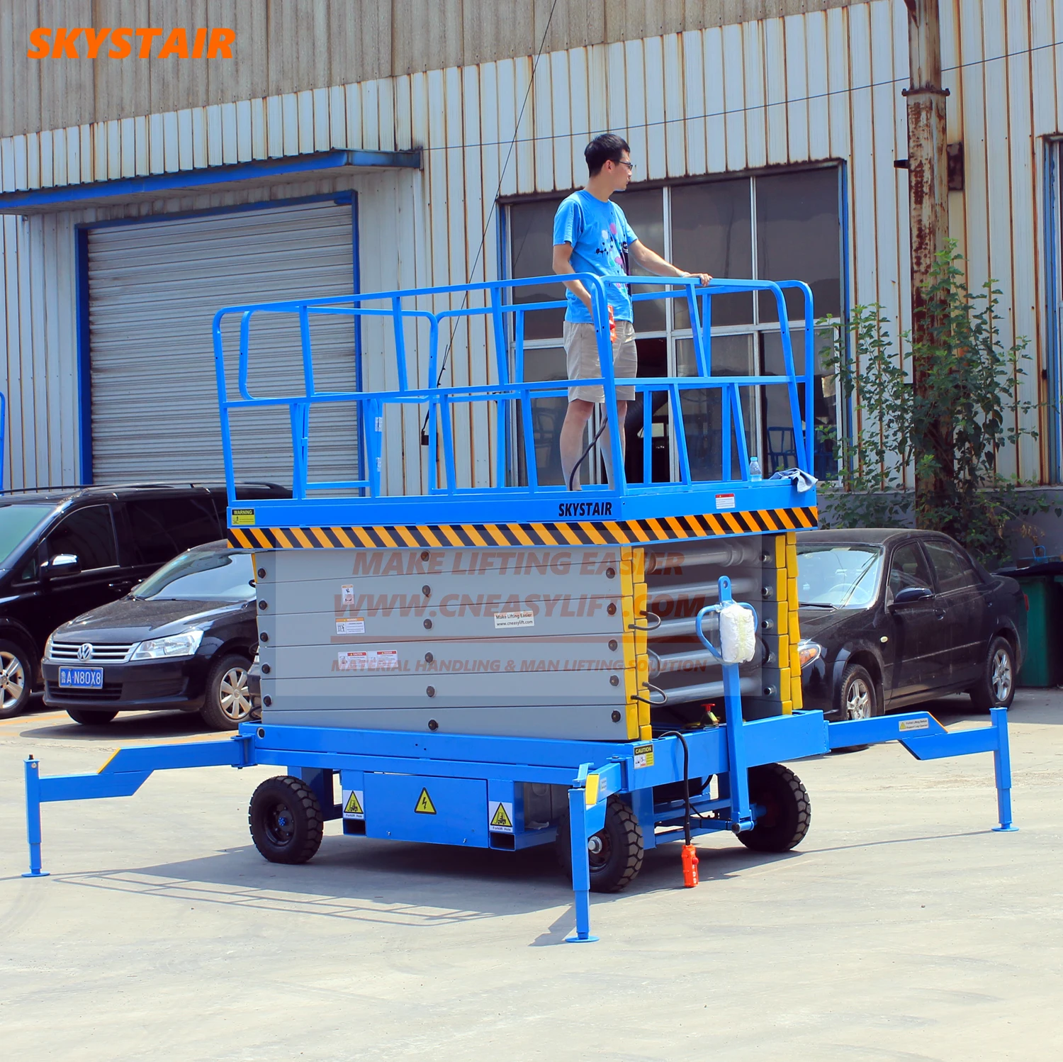 SKYSTAIR подвижный вертикальный подъем ножницы Лифт Genie ножничный подъемник