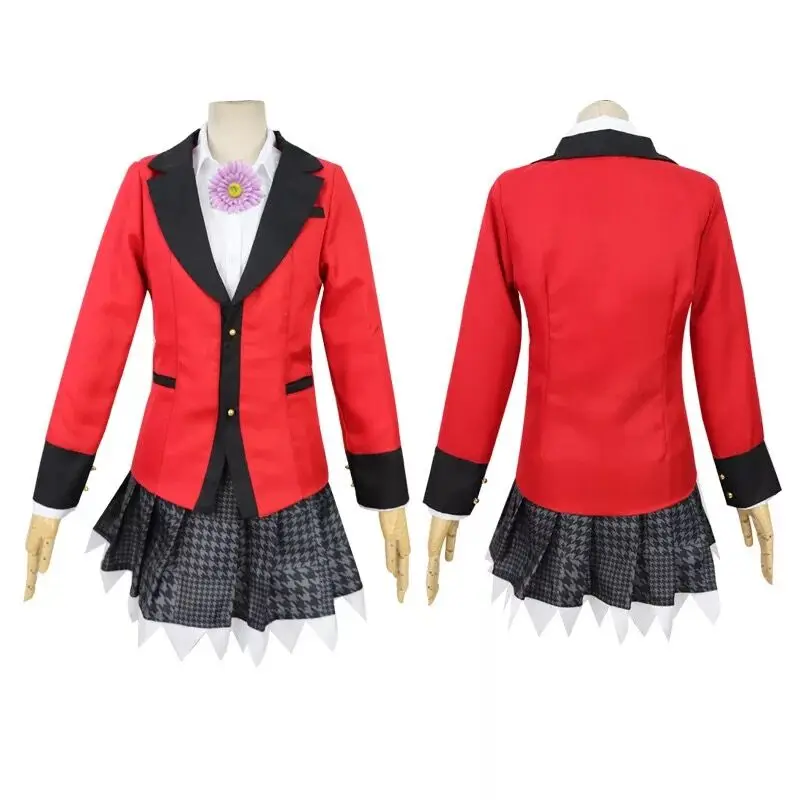 Аниме Kakegurui Yumeko костюмы Kirari Momobami униформа косплей японские школьные униформы для