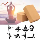 Деревянный блок для йоги высокой плотности, 1 шт., домашний эластичный блок для йоги, тренажерного зала, упражнений, пилатеса, пробкового кирпича