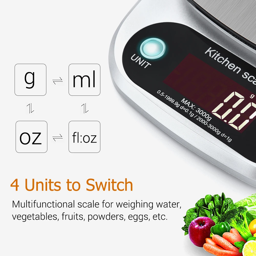 Кухонные цифровые мини-весы Профессиональные точные электронные весы точный