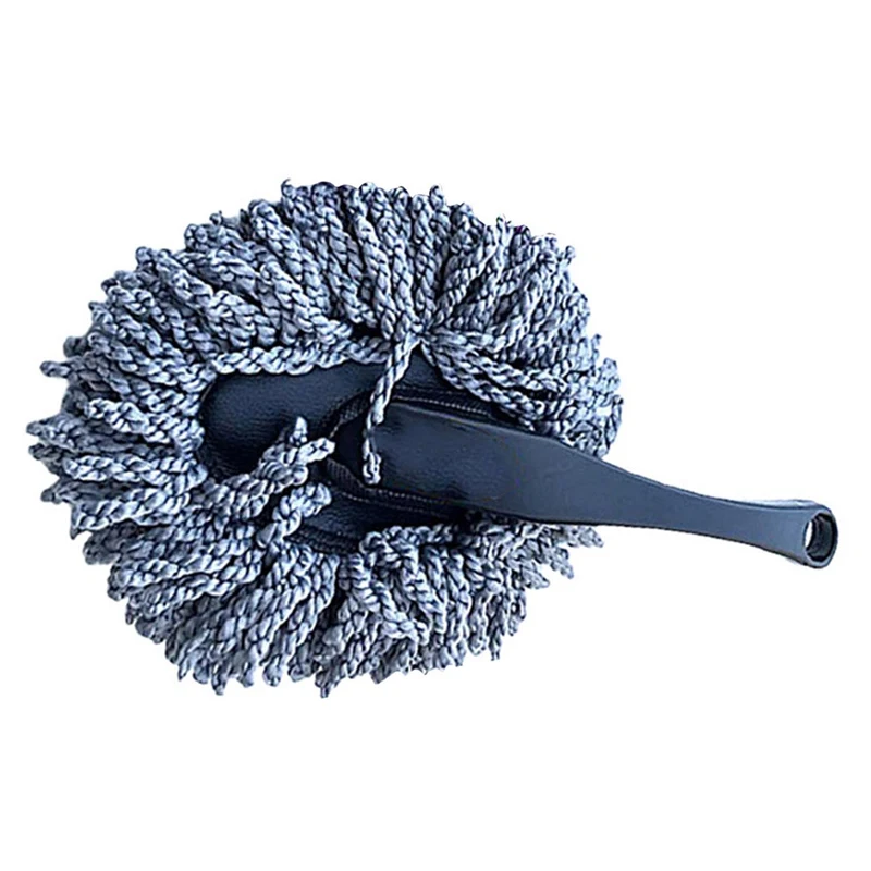 

1PC 2021 New Dust Collector Mop Car Dust Brush Automatic Cleaning Microfiber Cleaning Tool Dust Duster Wiping Car Mop