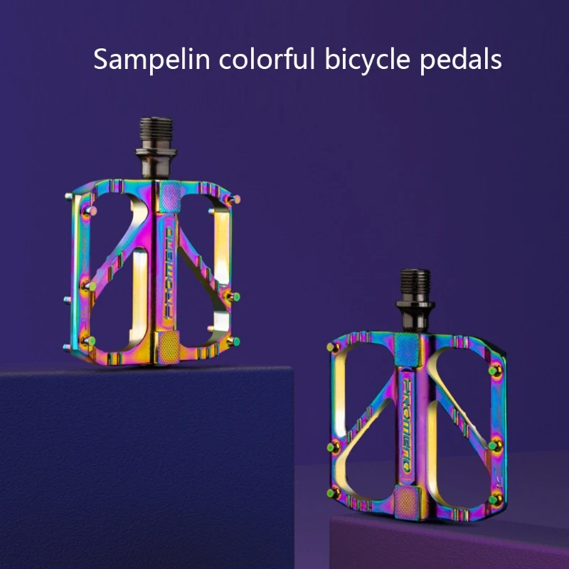 

1 Pair Road Mountain Bike Ultralight Non-slip Flat Pedals Aluminum Alloy 3 Sealed Bearings Pedal MTB Bicycle Foot