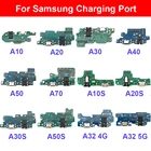 USB-разъем для зарядки, запасные части для платы, гибкий кабель микрофона для Samsung A10, A10S, A20, A20S, A21S, A30, A30S, A40, A50, A50S, A750, A22, A32