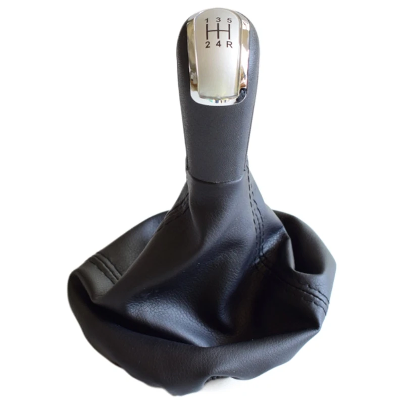 

5/6 Speed Car Gear Shift Knob Boot with PU Leather Dustproof Cover Replacement L9CE