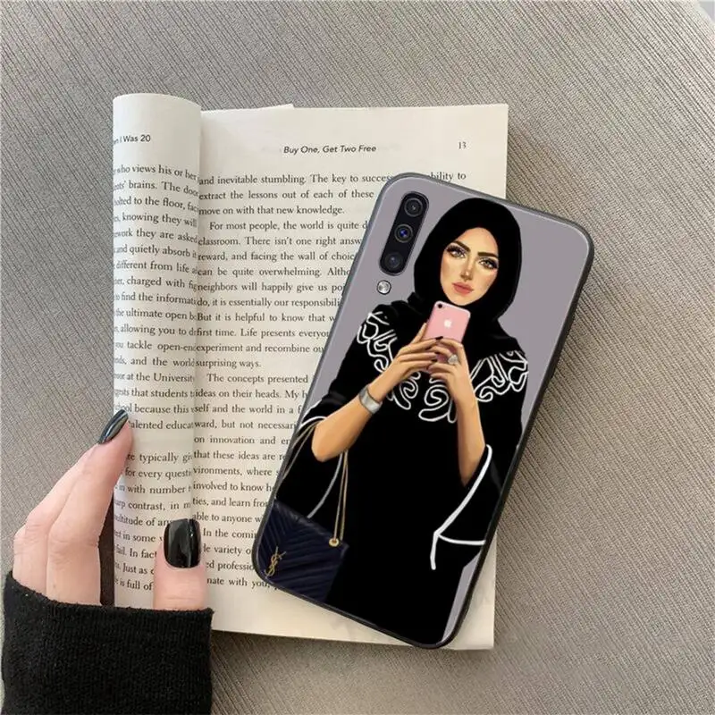

Muslim Islamic Arabic Hijab Face Gril Phone Cases For Samsung galaxy S 9 20 A 10 21 30 31 40 50 51 71 s note 20 j 4 2018 plus