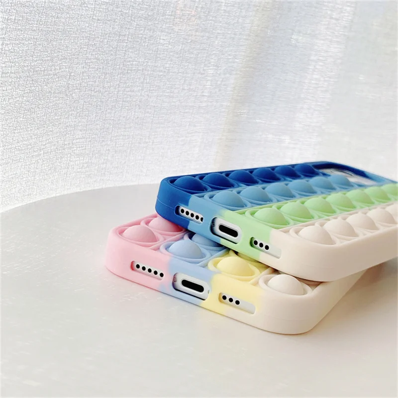 

Color decompression mobile phone case for iPhone 11 12 Pro Max mini SE 2020 X XR XS Max 7 8 Plus anti-fall protective cover