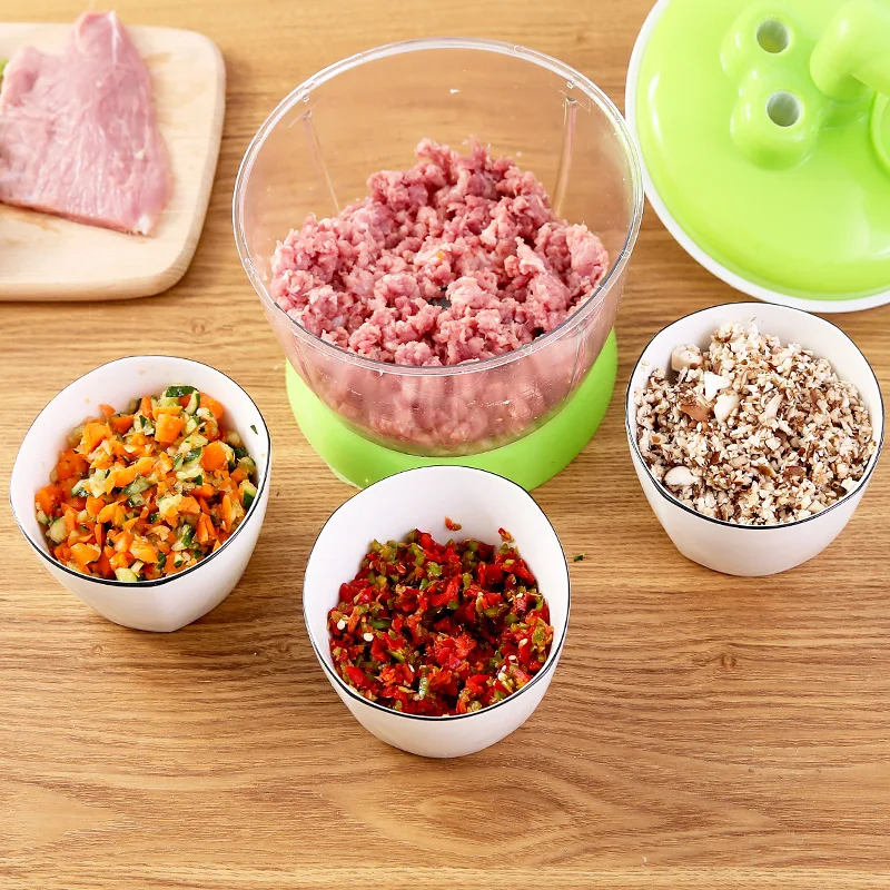 Ручная мясорубка Power ful измельчитель для продуктов миксер блендер нарезания мяса