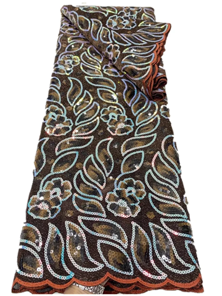 Французская фотография белая золотая вышивка фототкань 5 ярдов африканская