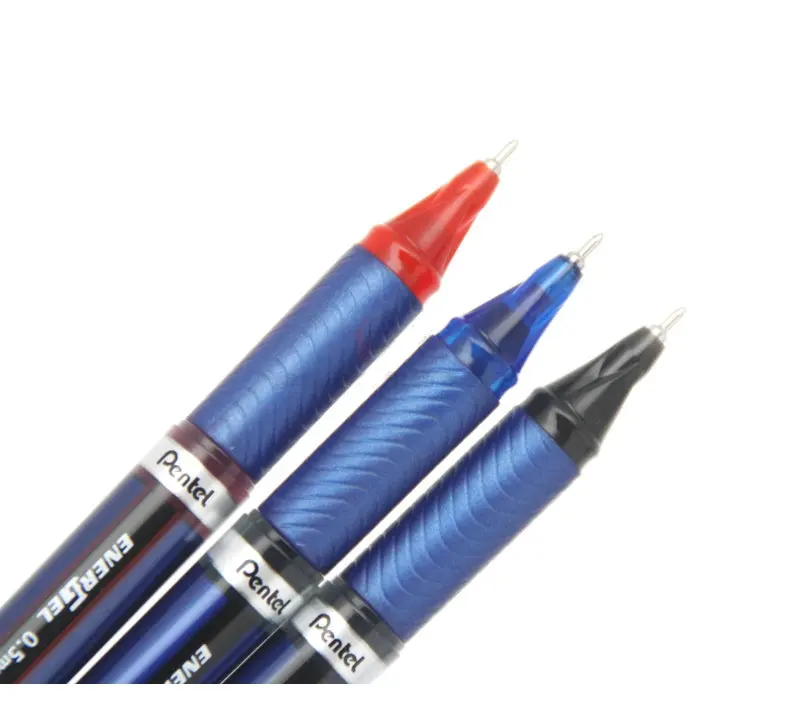 Быстросохнущая гелевая шариковая ручка Pentel BLN25 0 5 мм Япония черный/синий/красный