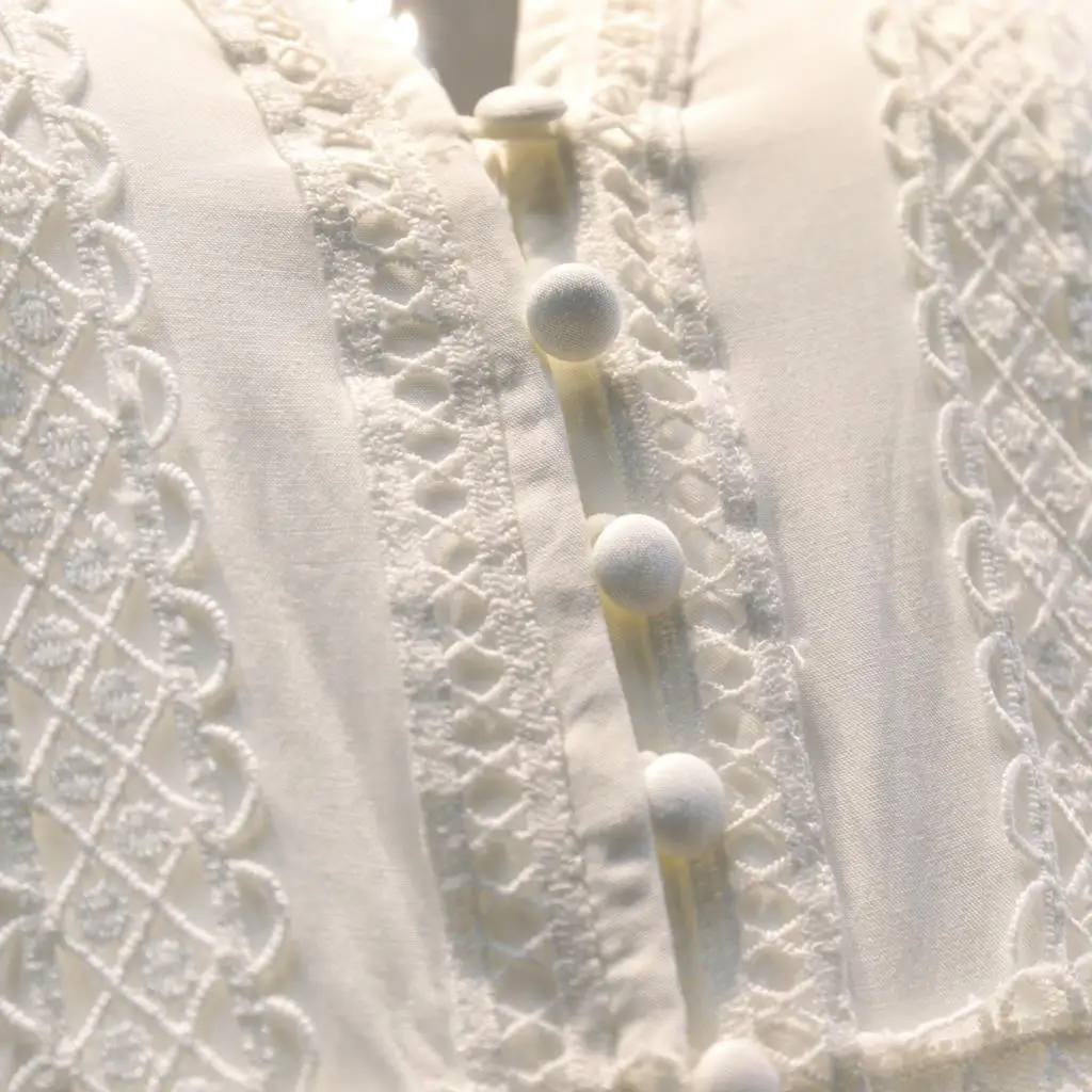 

Jastie 2020 Spring Summer Dress Women Cotton Patchwork Lace Dresses V-Neck Lantern Sleeve Maxi Dress Beach Long Female Vestidos