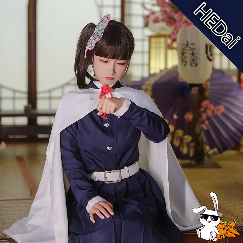 

Demon Slayer: Kimetsu no Yaiba Tsuyuri Kanawo Cosplay Costume Butterfly Woman Uniforms Halloween Gift For Girl Comic