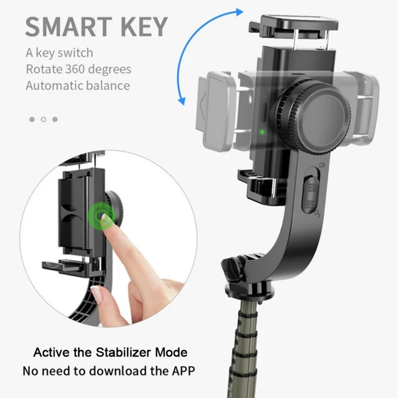 gimbal stabilizer for iphone android cell mobile phone cellphone smartphone action camera handle grip selfie stick video tripod free global shipping