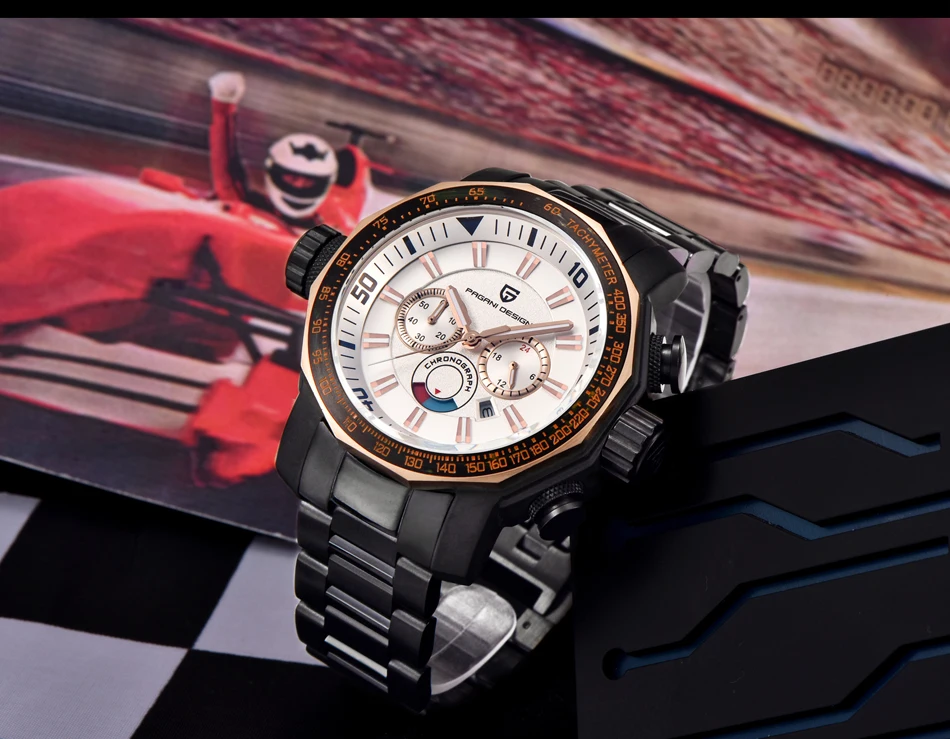 Топ люксовый бренд PAGANI Дизайн Спортивные часы Reloj Hombre военные водонепроницаемые многофункциональные кварцевые часы мужские Relogio Masculino