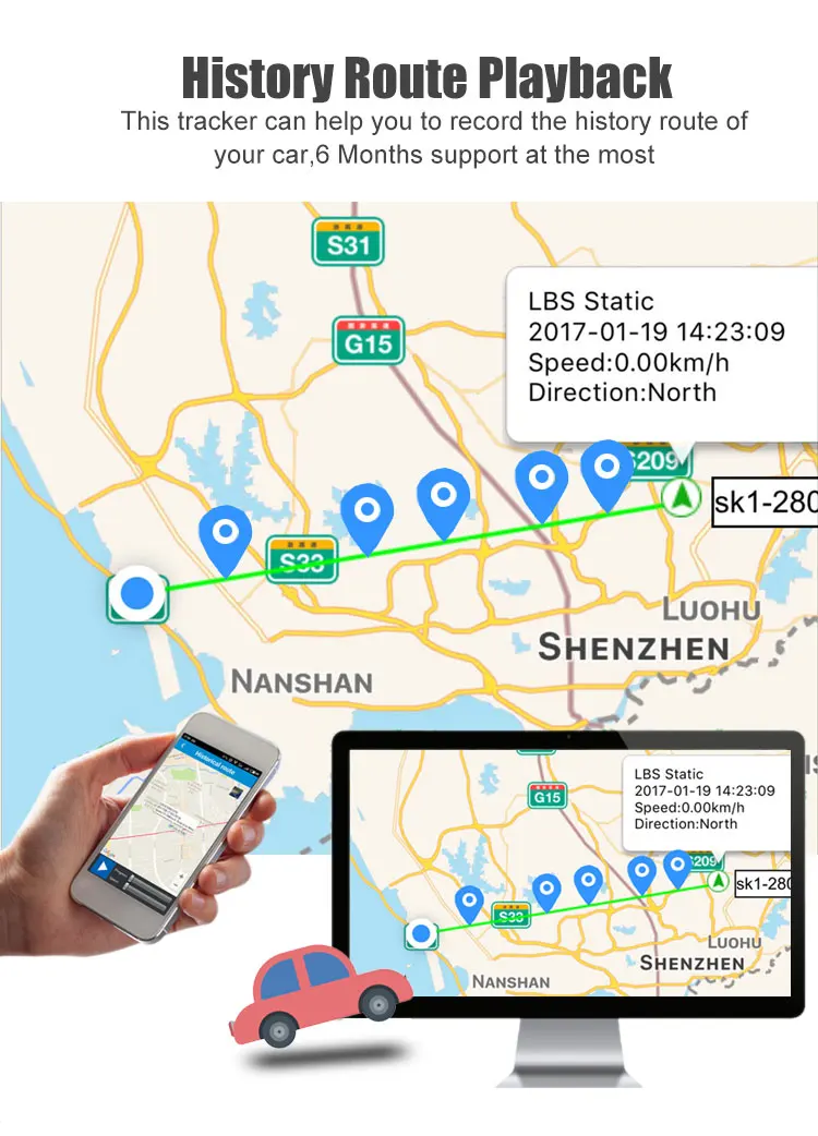Gps 103B GSM/GPRS/gps Авто Автомобиль TK103B Автомобильный gps трекер отслеживающее устройство с дистанционным управлением Противоугонная Автомобильная сигнализация