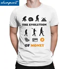 Футболки эволюции денег, Биткоин, блокнот, Мужская Винтажная футболка для криптовалюты, Btc, семейная одежда