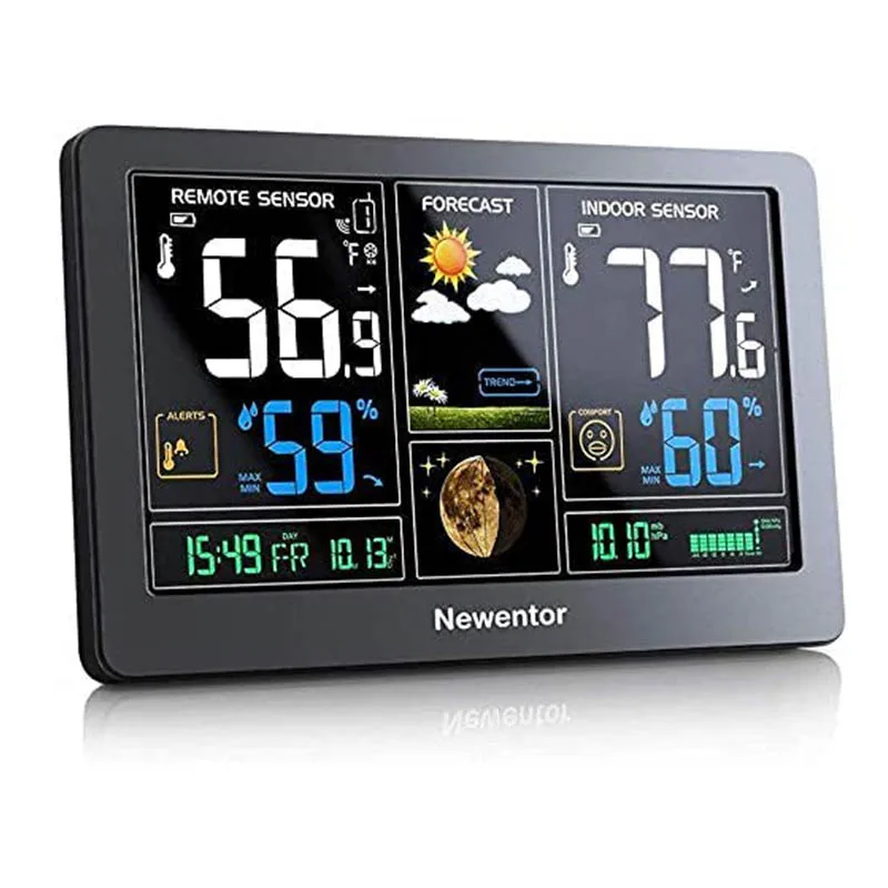 Метеостанция для использования в помещении и на улице 7 5 дюйма цветной цифровой