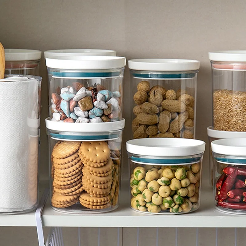 Superimposed Grain Storage Tank Useful Food Box Plastic Kitchen Sealed Jar Fresh-keeping | Дом и сад