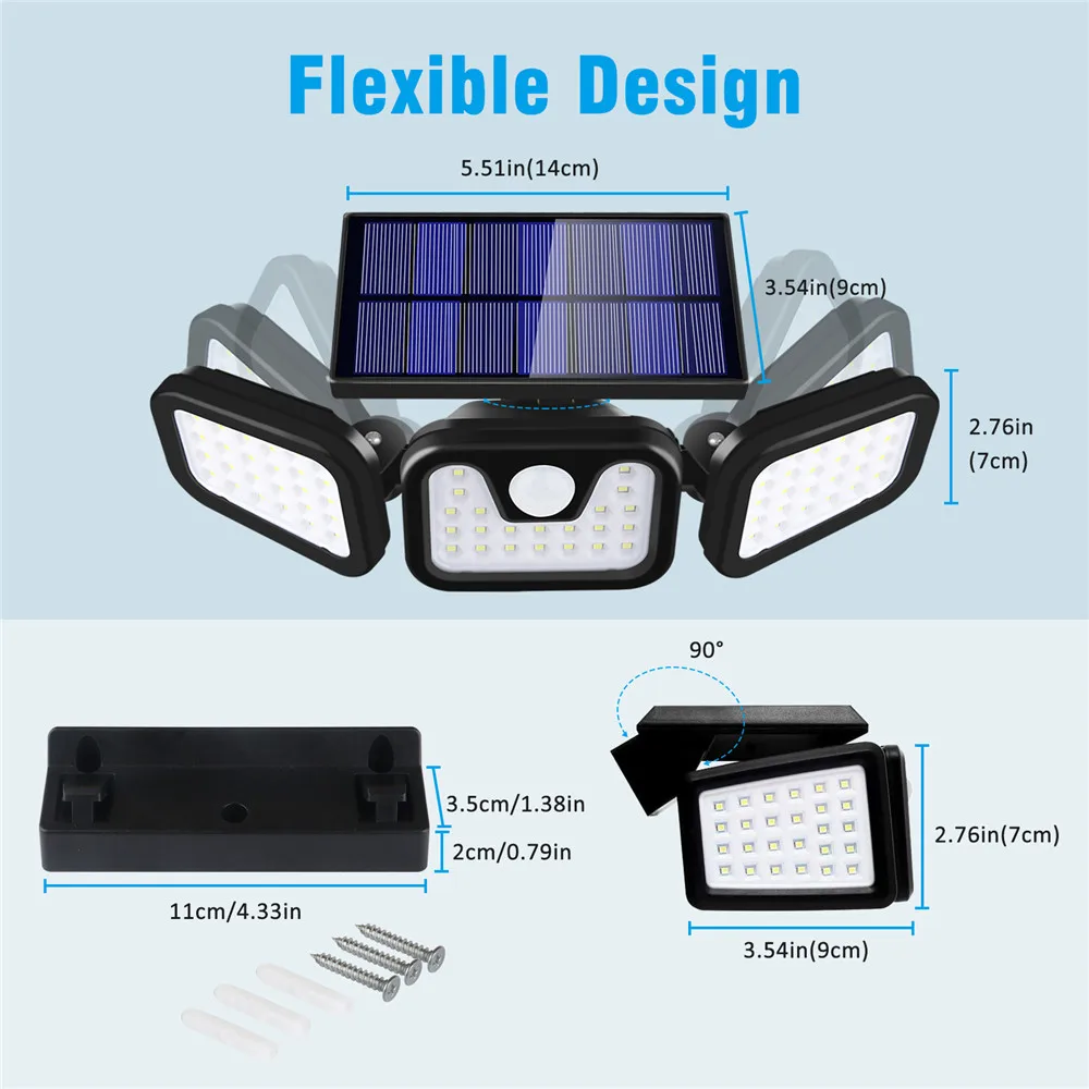 Solar Wallmounted Light PIR Motion Sense Charging Wall Lamp Waterproof Outdoor for Garden Decoration Street Lam | Лампы и освещение