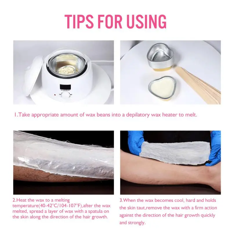

High Quality Painless Wax Beans Depilatory Hot Film Hard Wax Beads Waxing Male/Female Hair Removal No Strip Hard Wax Bead 100g