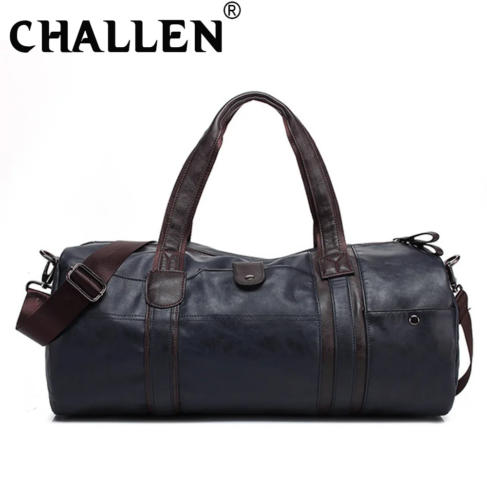 Мужская Вместительная дорожная сумка в стиле ретро брендовая Сумочка на плечо