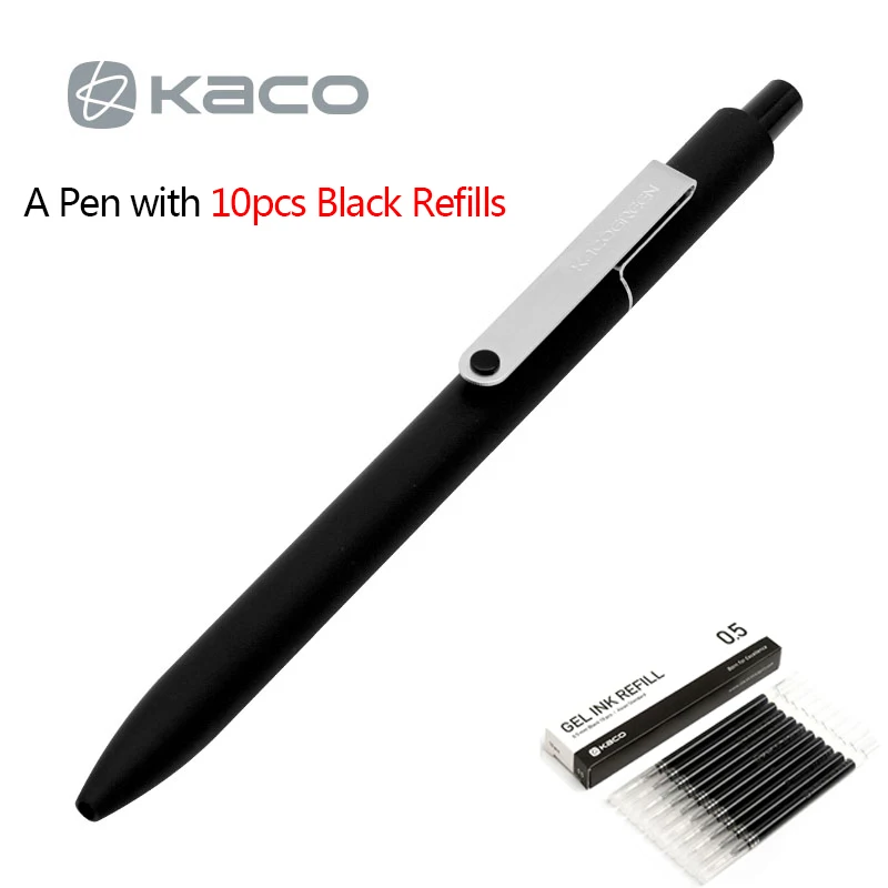 Pen and Black Ink Xiaomi KACO ALIO сумка для хранения ручек для 20 ручек на молнии водостойкая сумка для хранения ручек черный Xiomi чехол для ручки держатель для хранения Чехол Карандаш - Цвет: Pen and Black Ink