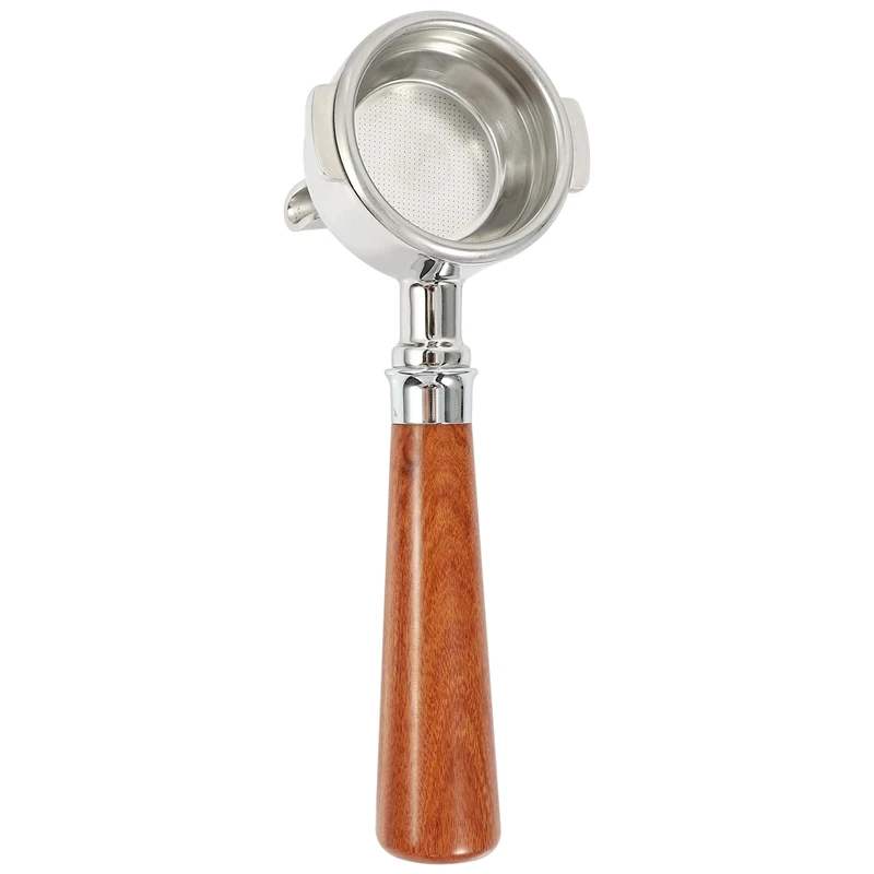 

58mm Single Mouths 304 Stainless Steel Wooden Handle Espresso Maker Accessory