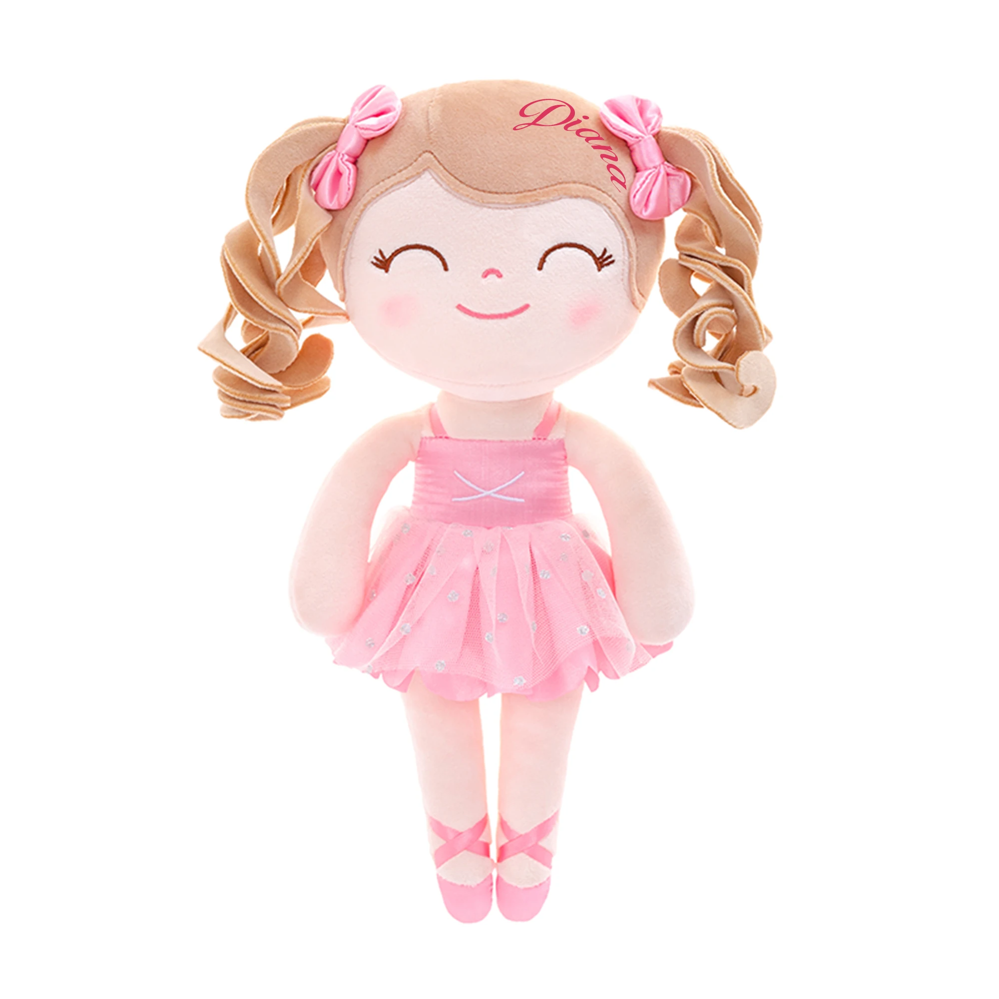 

Gloveleya Personalized Doll Plush Dolls Curls Hair Dolls Baby Girl Gifts Cloth Doll Kids Rag Doll Ballet Dancer Stuffed Toys