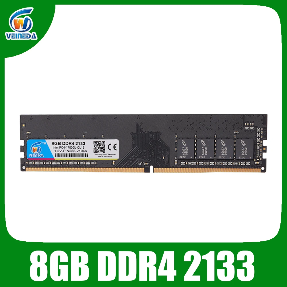 Оперативная память veмультяшного типа ddr4 4 ГБ 8 2133 МГц 2400 2666 стандартное напряжение